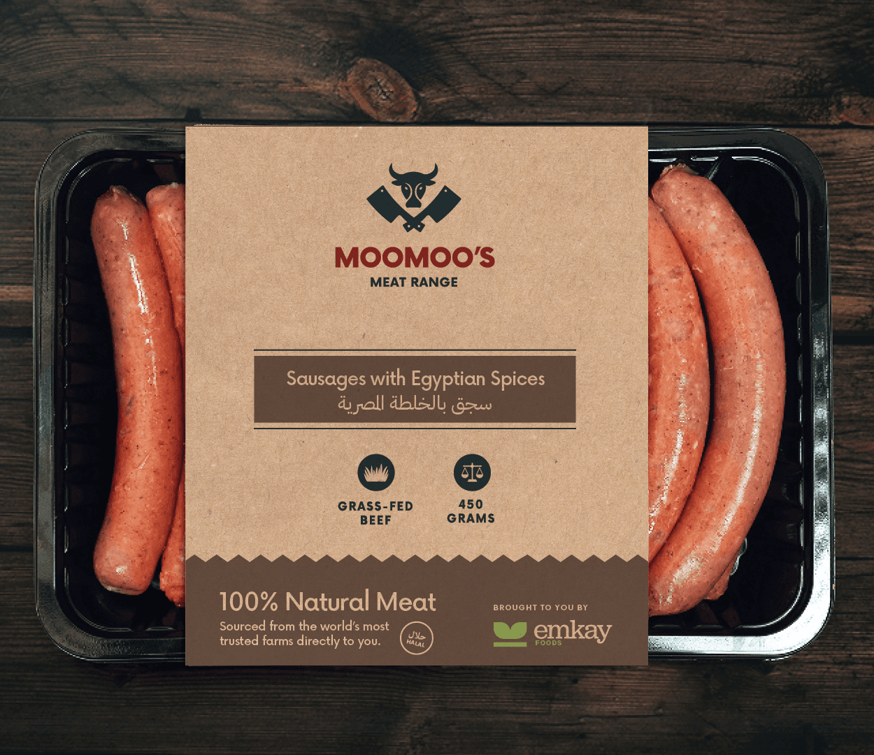 "Momos,Grass-fed,Sausages,Egy Spices,450g